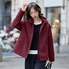 2025年冬季可脱卸两件套休闲连帽短款外套，女装棉衣/棉服，文熹诺