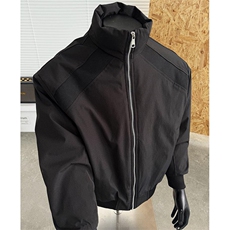 高品质春装新款老钱风美式高街解构立领棒球服飞行夹克潮休闲外套，男装夹克，电商A443