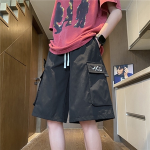 抖音品质夏季新款潮流工装口袋宽松五分裤B315-K24116-特p30控68图片