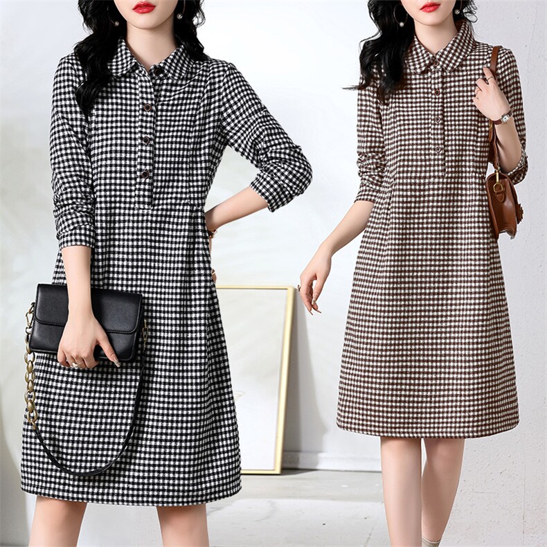 罗得堡2022年秋装新款连衣裙7805，女装连衣裙，罗得堡