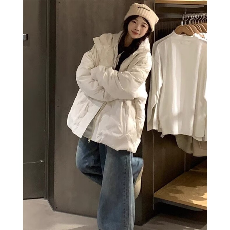 菱形格设计感小众潮牌保暖冬季新款棉服外套百搭立领面包服女,男装棉衣,星座1210-1