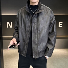 店主风2025秋季宽松皮衣男装外套夹克C317-J9966-P155，男装夹克，电商C317
