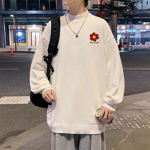 半高领毛衣男士大码针织衫男毛线衣男 M18257-P45 加绒款-P65图片