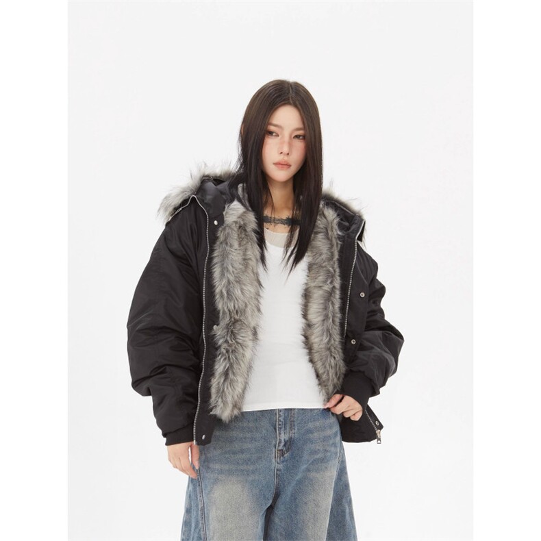 美式高级感连帽毛领座山雕外套男冬季夹克棉服潮M0220-P90,男装夹克,星座308B-2