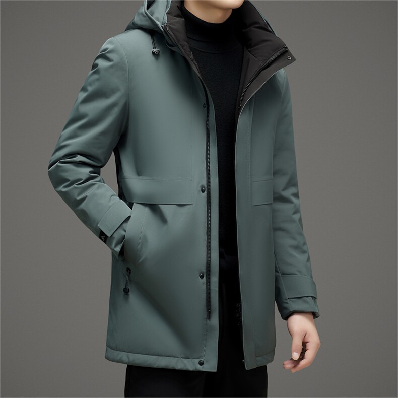 BZC2365钱塘2020-2新款时尚休闲简约冬季厚款中年男士羽绒服P260,男装羽绒服,钱塘207-2