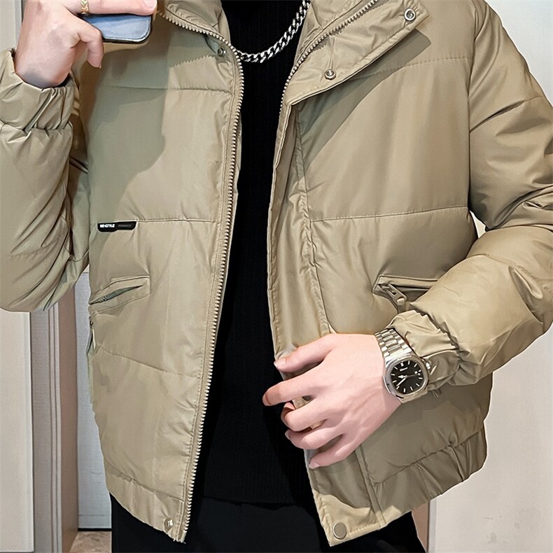 秋冬新款潮流男士棉衣防寒上衣外套休闲商务轻奢棉衣,男装棉衣,星座1013