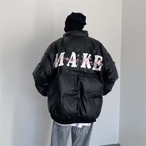美式潮新款棒球服高街刺绣棉服男女秋冬季棉衣情侣棉袄加厚外图片