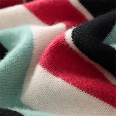 2025年秋季圆领长袖套头时尚都市条纹羊毛衫，男装羊毛衫，牧绒家园