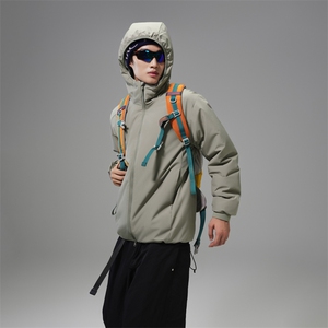 得物潮流高品质冬季连帽加绒加厚棉衣撞色棉服外套MY5568-P95图片