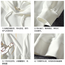 WY2013-P40纯棉连帽卫衣男大码运动帽衫宽松薄外套男麒麟风，男装卫衣，电商A040A