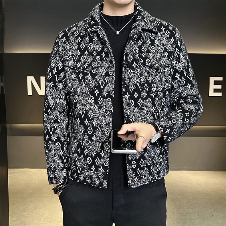 毛呢羽绒服男士标50白鸭绒外套韩版上衣保暖B317/25321/P215,男装羽绒服,电商B317