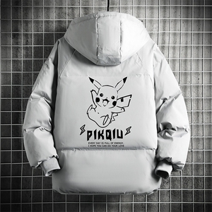 控128加绒面包服男大码羊羔毛衣男MY16078-P100图片