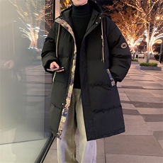 冬季新款韩版中长宽宽松大码加厚棉衣外套XZ102B-1-M6652P145，男装棉衣，星座102B-1