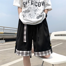 夏季新款运动短裤男ins简约百搭休闲裤子宽松直筒五分裤K3388-P26，男装休闲裤，星座512-3