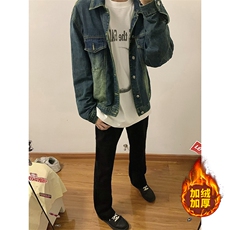B221美式ins高街加绒加厚牛仔裤LK23010-P60控78加绒P70控98，男装牛仔裤，电商B221