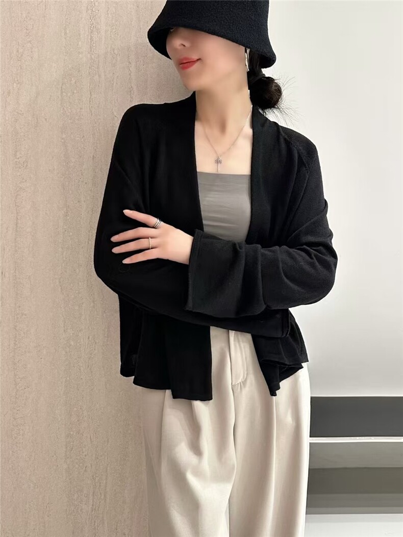 2025年秋季新款针织女士开衫时尚休闲通勤百搭,女装羊毛衫,琳尚羊绒