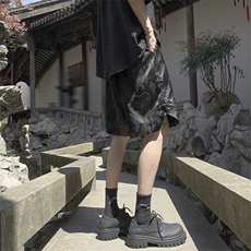 ！2025夏季新款男士龙纹风短裤冰丝五分裤DK272特P33，男装休闲裤，电商B220