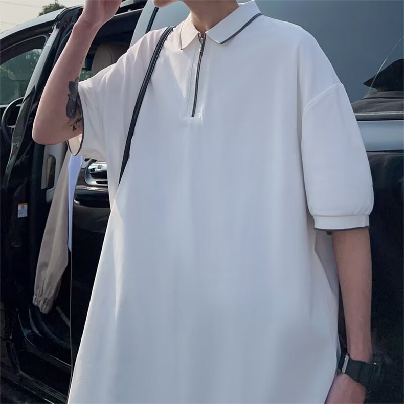 polo杉男韩版潮流2023夏季新款ins宽松百搭痞子帅气卫衣WB036-P30，男装Polo衫，星座412-2