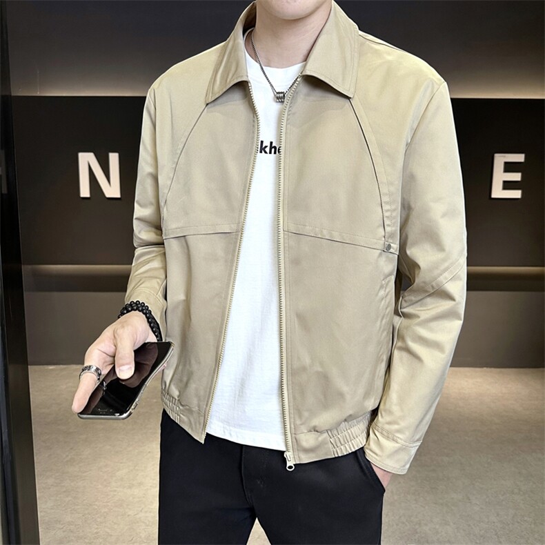 设计感潮牌夹克短款翻领时尚简约潮流上衣男JK9216P95控138,男装夹克,星座914