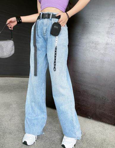 （现货）欧版直筒带腰包牛仔裤～，女装牛仔裤，LOVELS