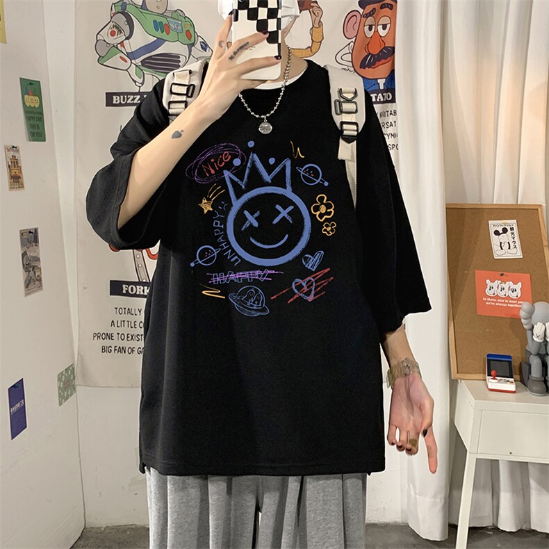 Q11180-P30春夏季七分袖t恤男大码五分袖男短袖中袖,男装T恤,电商A040