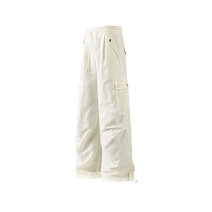 白底平铺立体美式阔腿伞兵工装裤男夏冰丝防晒冲锋登山裤KZ055P50图片