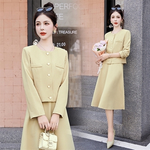 春季新款小香风时尚套装两件套优雅气质显瘦女装套裙