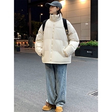 冬上新学生加棉加厚棉服潮中性风宽松立领棉衣外套男女8801-P65，男装棉衣，电商A441-1