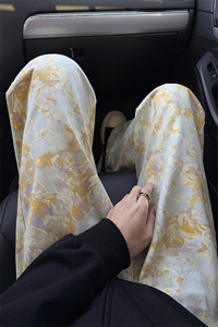 B221 美式ins高街暗黑宽松直筒印花牛仔裤LK25439-特P45控78图片