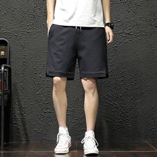2021夏季新黑墙瓷砖日系大码男运动卫裤拼接休闲短裤K2033-P30，男装休闲裤，电商A001