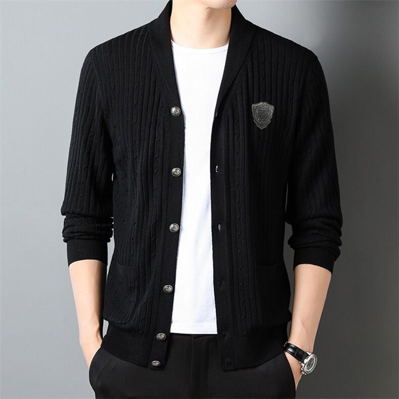 PP8133开衫轻奢欧货品质男士休闲外套针织衫羊毛精品,男装针织衫/毛衣,钱塘207-2