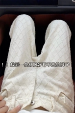 【网图】B221美式ins宽松格子休闲白色牛仔裤LK25579-特P45控78，男装牛仔裤，电商B221