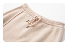 2025秋冬百搭时尚简约斜线抽绳荷包裙，女装半身裙，木淼羊绒