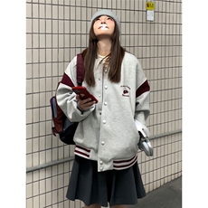 美式樱桃刺绣棒球服外套春秋新款复古夹克JK779-P59，男装夹克，星座208-5