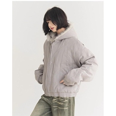现货高品质美式高街冬季重磅硬挺短款座山雕毛领棉衣男女加厚外套，男装棉衣，电商A486