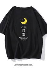 亚麻短袖t恤男大码五分袖男宽松七分袖白底YT26047-P30，男装T恤，电商A040A