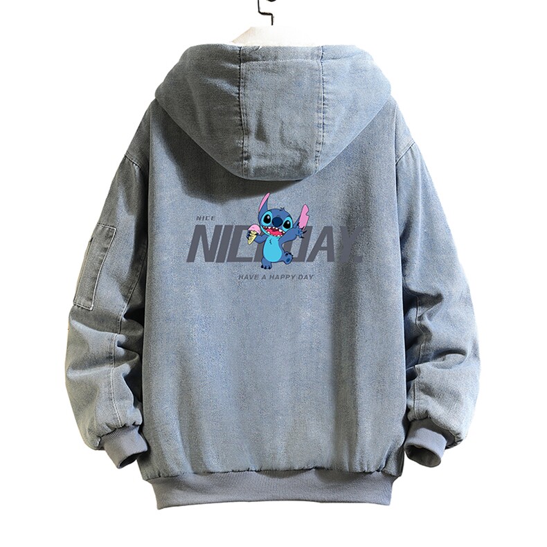 NM53173-P140牛仔外套男大码加厚加绒棉衣男羊羔毛棉服男砖墙,男装棉衣,电商A040A