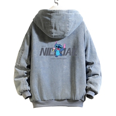 NM53173-P140牛仔外套男大码加厚加绒棉衣男羊羔毛棉服男砖墙，男装棉衣，电商A040A