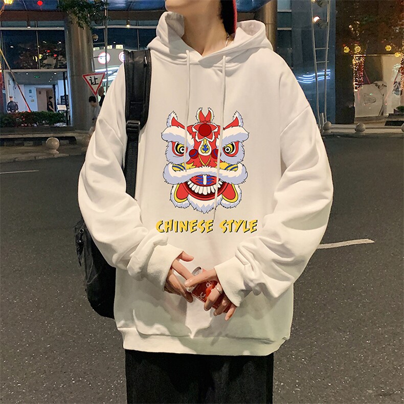 WY2185-P35加绒款-P40纯棉连帽卫衣男大码运动帽衫宽松薄外套男,男装卫衣,电商A040