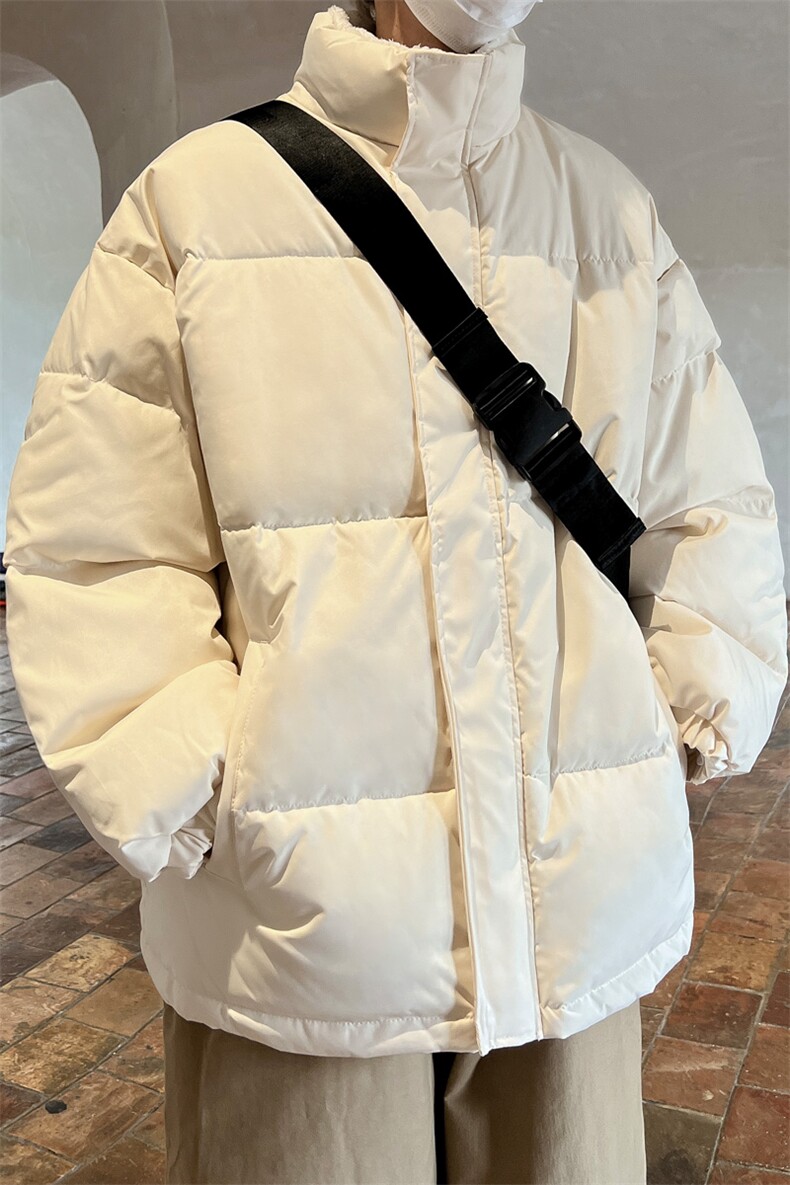 ！2023冬新款男士羊羔毛里面棉衣纯色保暖棉服外套MY100特P65,男装棉衣,电商B220