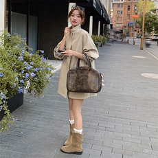 卡其色立领风衣外套女2025年秋季新款今年流行宽松休闲小个子上衣，女装风衣，2C129