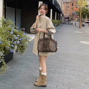 卡其色立领风衣外套女2025年秋季新款今年流行宽松休闲小个子上衣图片