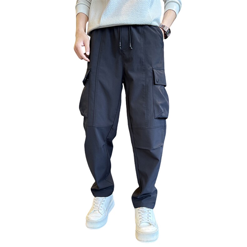 男士休闲裤秋季新款时尚百搭束脚裤工装运动长裤子男K25434-P80,男装工装外套,电商A237