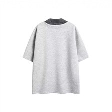 【XZ1112-1】男短袖杉翻领假两件POLO杉T恤五分袖P37YW71，男装T恤，星座1112-1