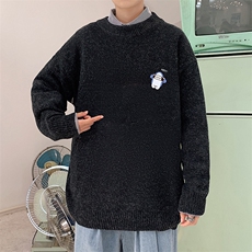 M19167-P45加绒款-P65加厚加绒毛衣男大码毛线衣男针织衫男线衫，男装针织衫/毛衣，电商A040