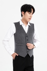 2024年秋季修身型时尚单排扣显瘦时尚羊毛马甲，男装背心/马甲，牧绒家园高端店