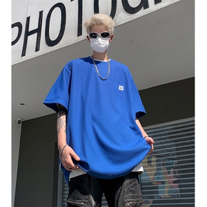 8XL-M 重磅！特大码T潮牌上衣男中性华夫格短袖T恤DX304P25控39图片