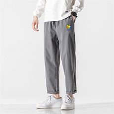 K43101-P25加绒款-P35休闲裤男士大码宽松九分裤男直筒运动裤男，男装休闲裤，电商A040A