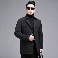 风衣羽绒服基础主推商务休闲，男装风衣，钱塘207-1