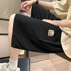 8XL-M2024夏季特大码阔腿短裤男高街ins宽松垂感休闲裤DK1510P45，男装牛仔裤，电商D206-1